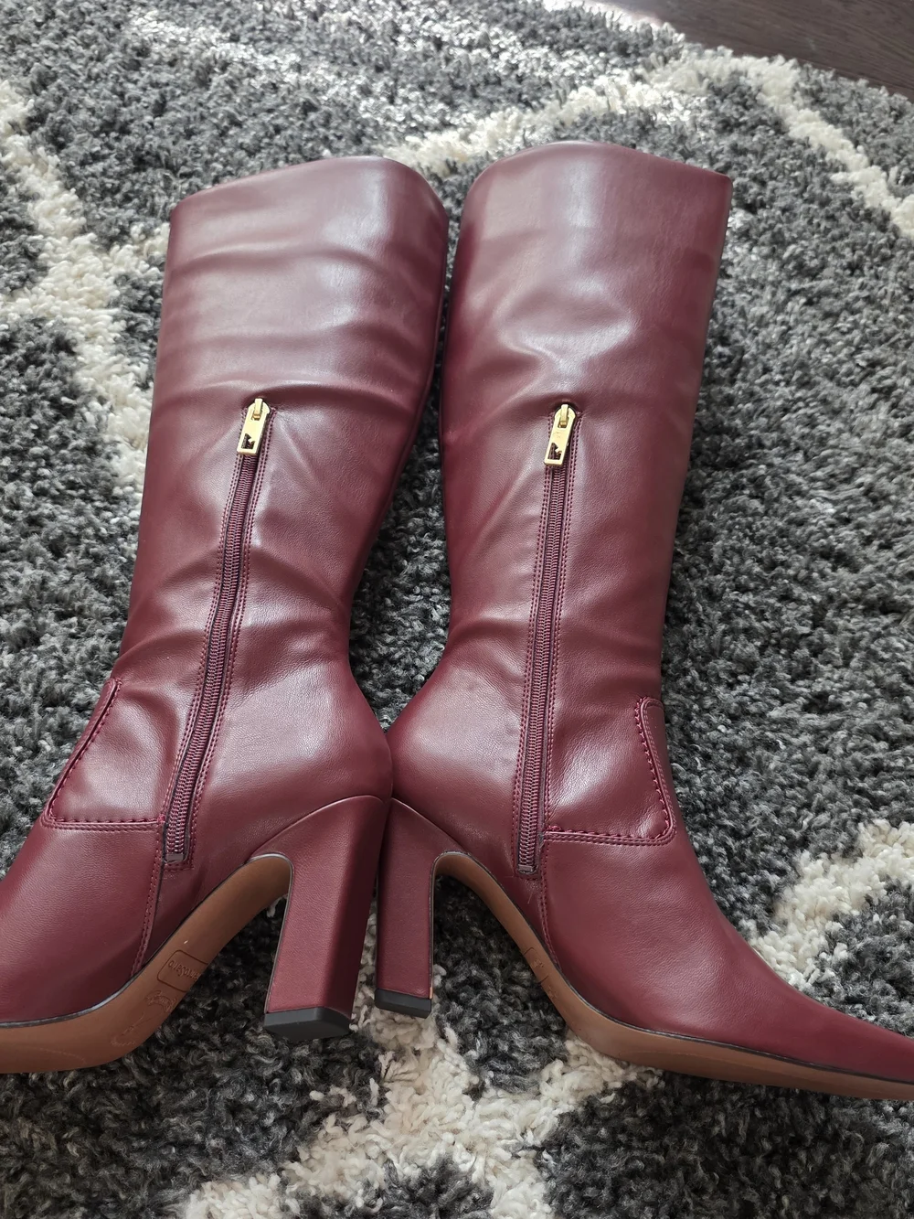 Franco Sarto Women's L Bowman Burgundy Knee High Boot Size 9.5